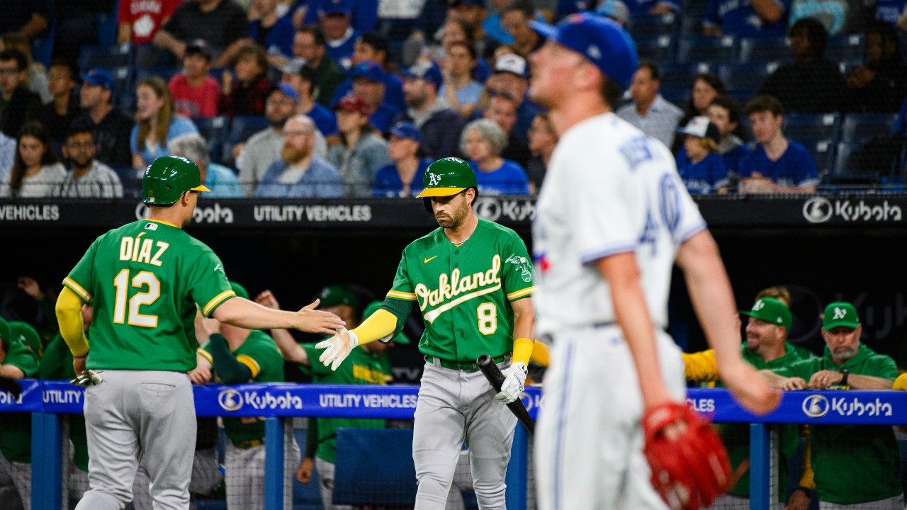 Blue Jays start key stretch with late letdown against league-worst A’s